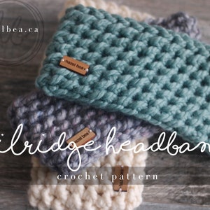 Bandeau au crochet pour débutant / motif cache-oreilles