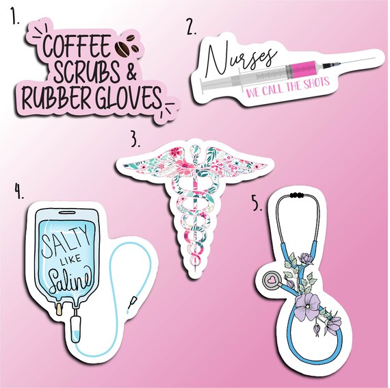 Nurse Stickers Healthcare Stickers Medical Stickers Funny Etsy