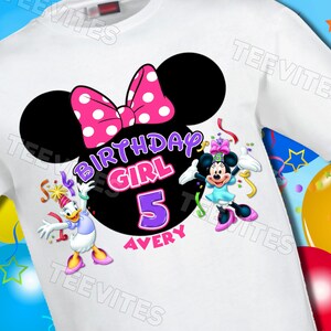 Personnalise Disney Joyeux Anniversaire Minnie Mouse Daisy Etsy