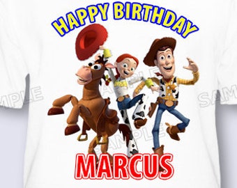 Personalized Disney Toy Story Woody Buzz Jessie Birthday | Etsy