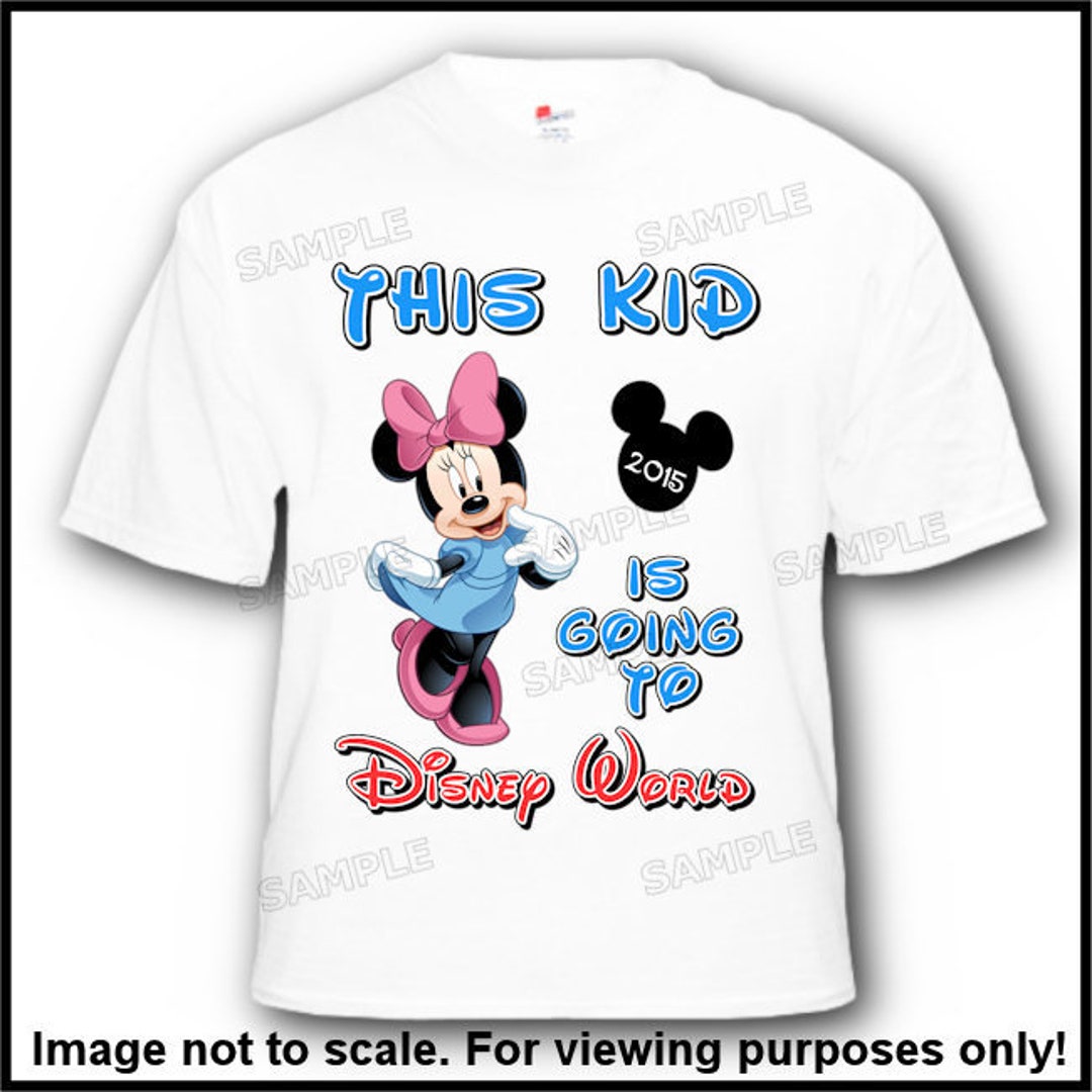 This Kid Is Going To Disney World Disneyland With Minnie Mouse Etsy