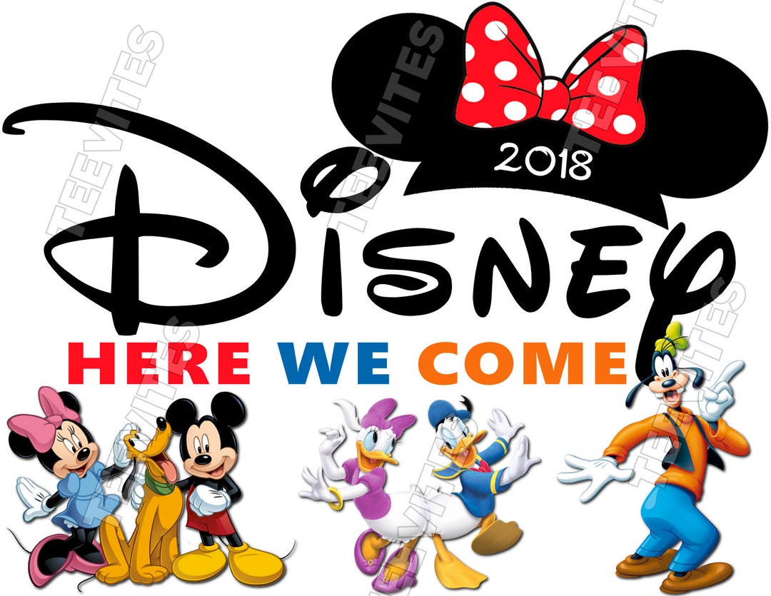 Disney Here We Come Disney World Disneyland Vacation Tshirt Etsy