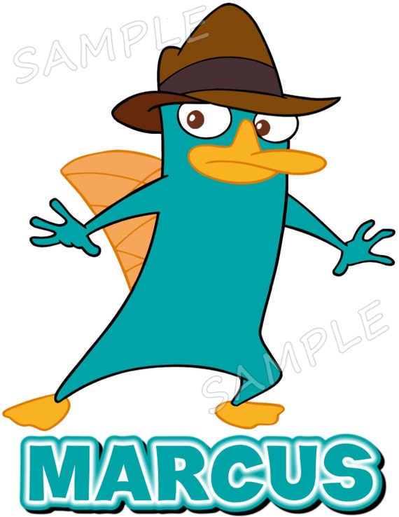 Personalized Phineas /& Ferb Perry the Platypus Christmas Ornament Gift Add Name