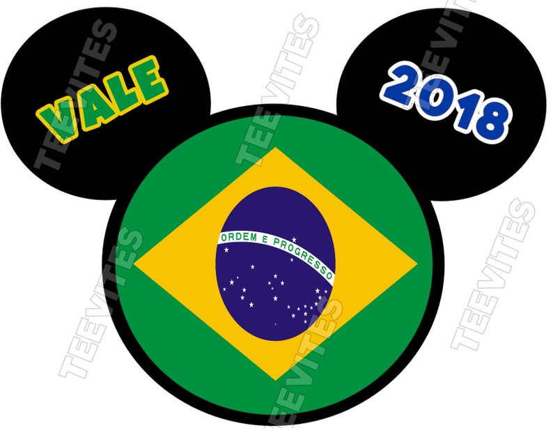 Brazil Flag Children/'s Kids T Shirt