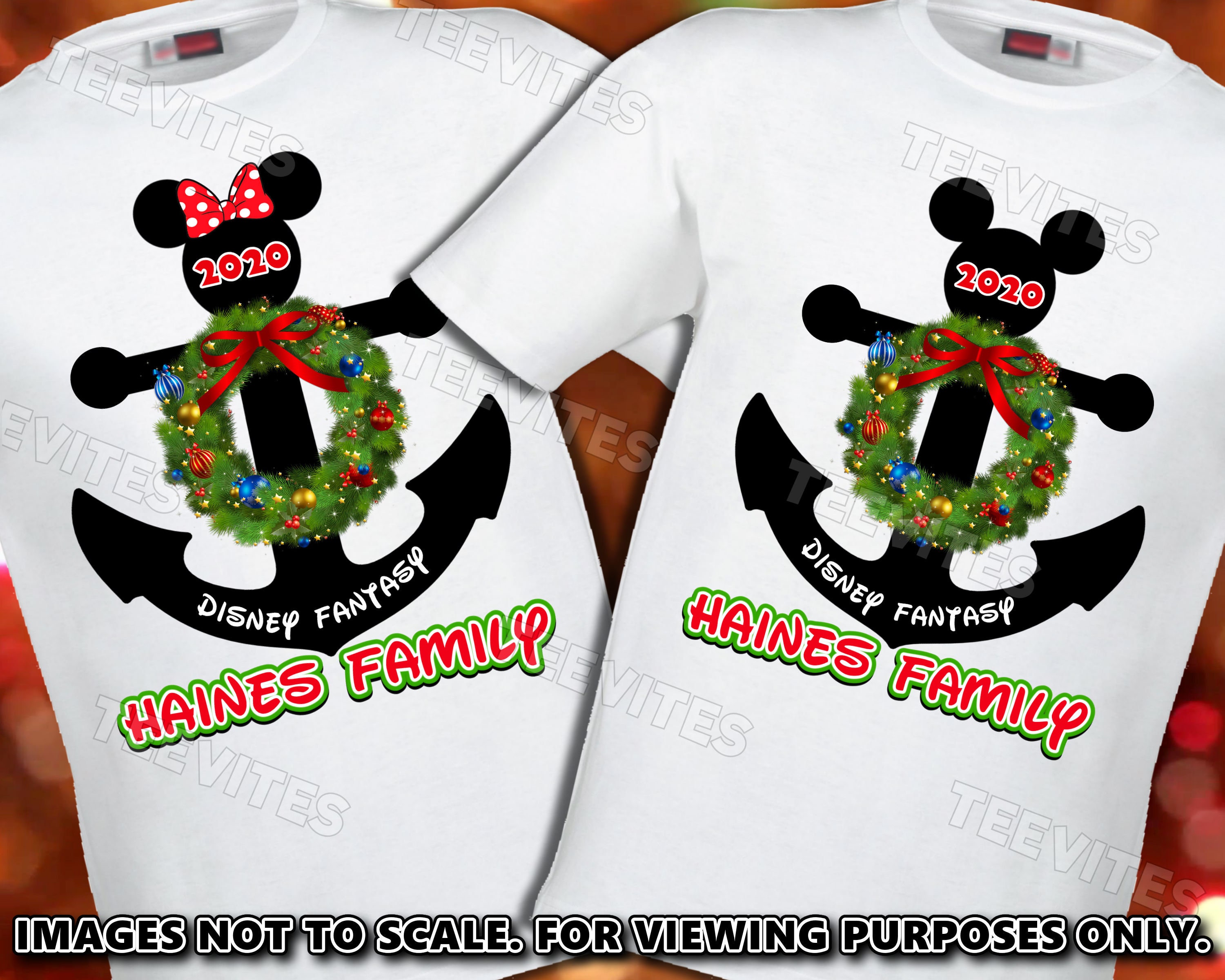 Christmas Anchor Disney Cruise Shirts 