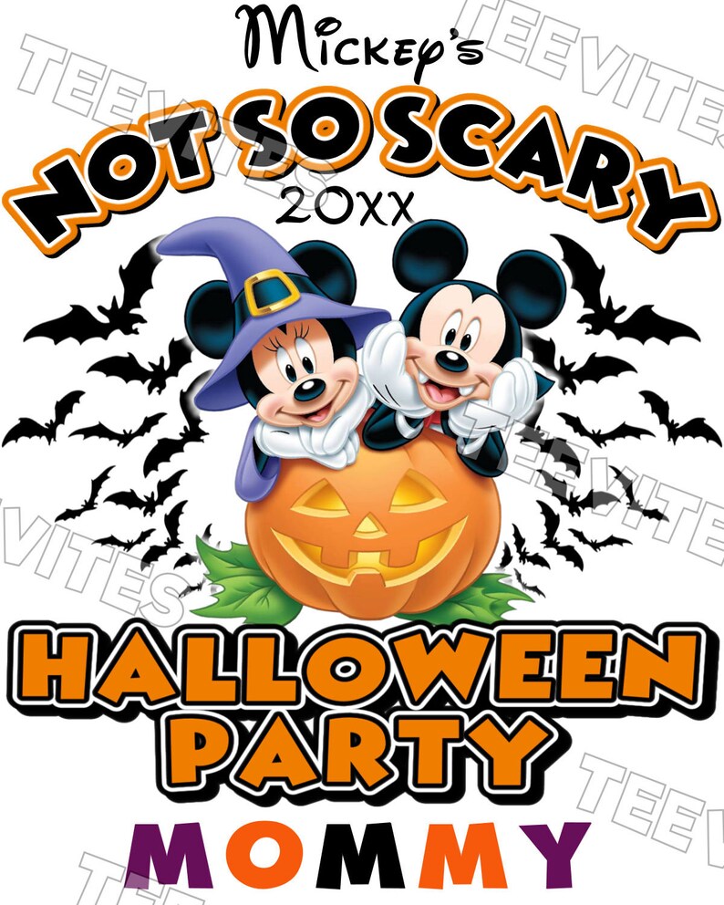 Mickey's Not so Scary Halloween Party Shirts / Mickey Etsy