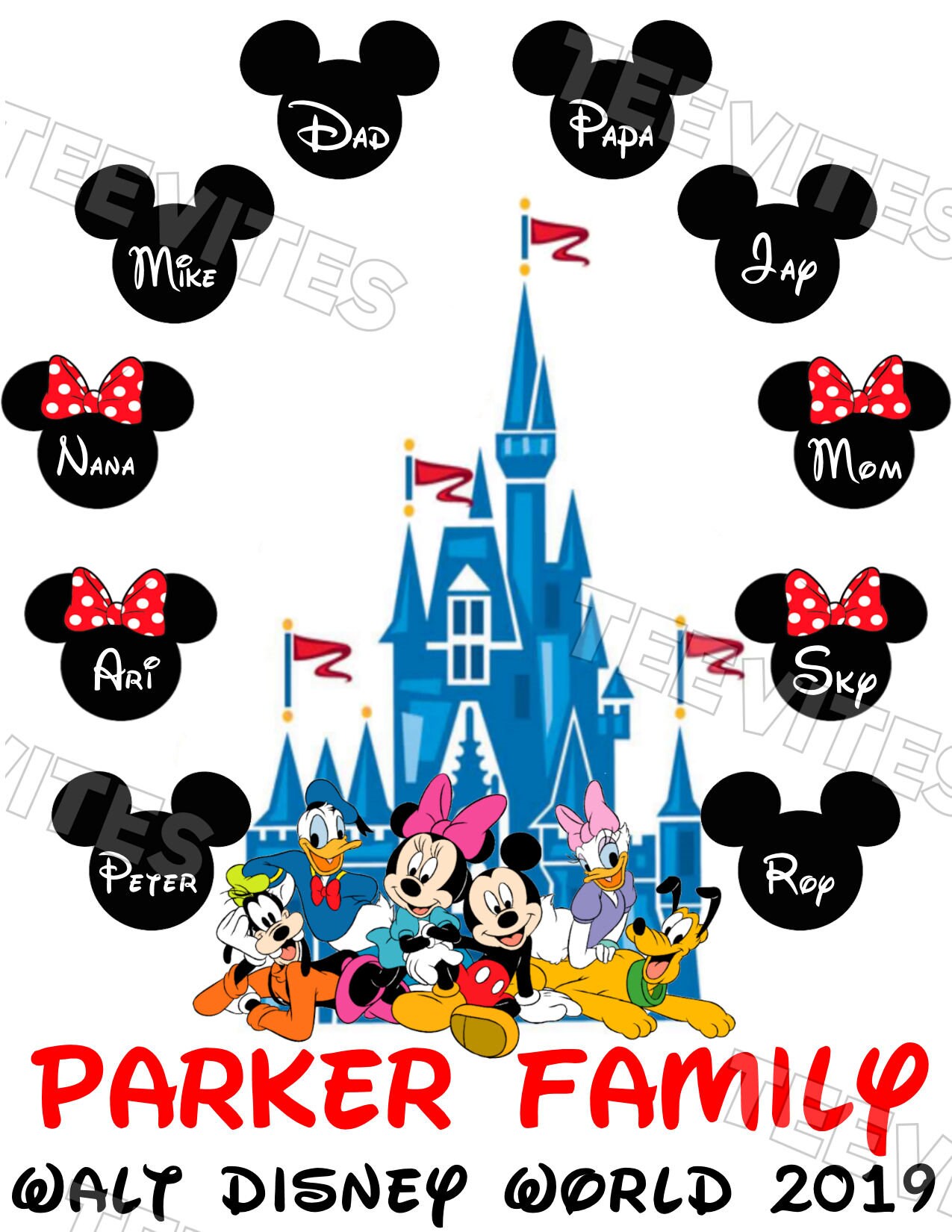 Disney Family Vacation Shirts / Disney Castle T-shirts /
