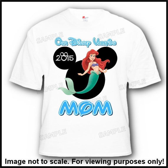 Personalized Disney Ariel The Little Mermaid Vacation T Shirts Etsy