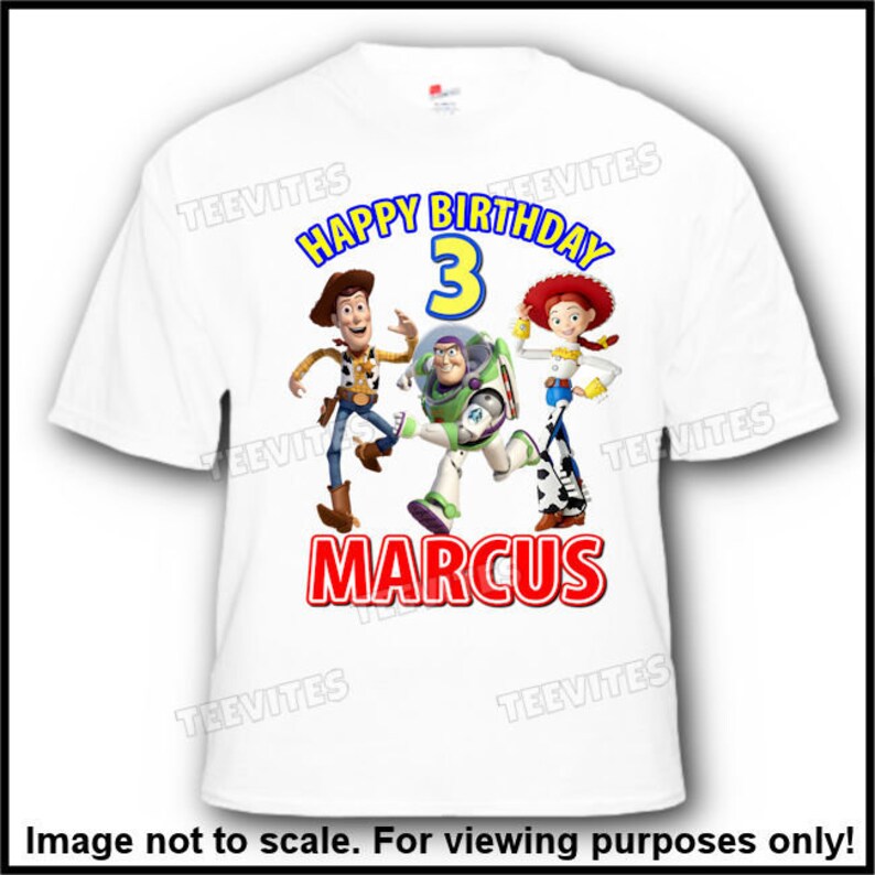 Toy Story Birthday T-shirt-Personalised Toy Story birthday t-shirt-toy story top