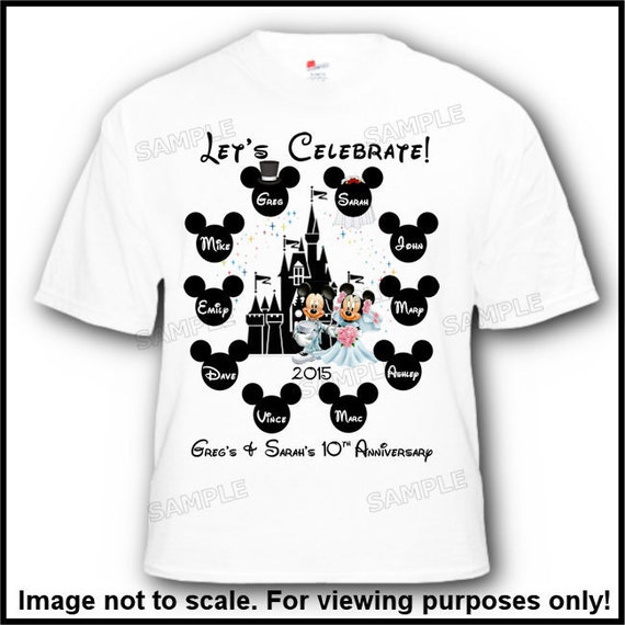 Wedding Disney Shirts / Anniversary Disney Shirts / Disney Etsy