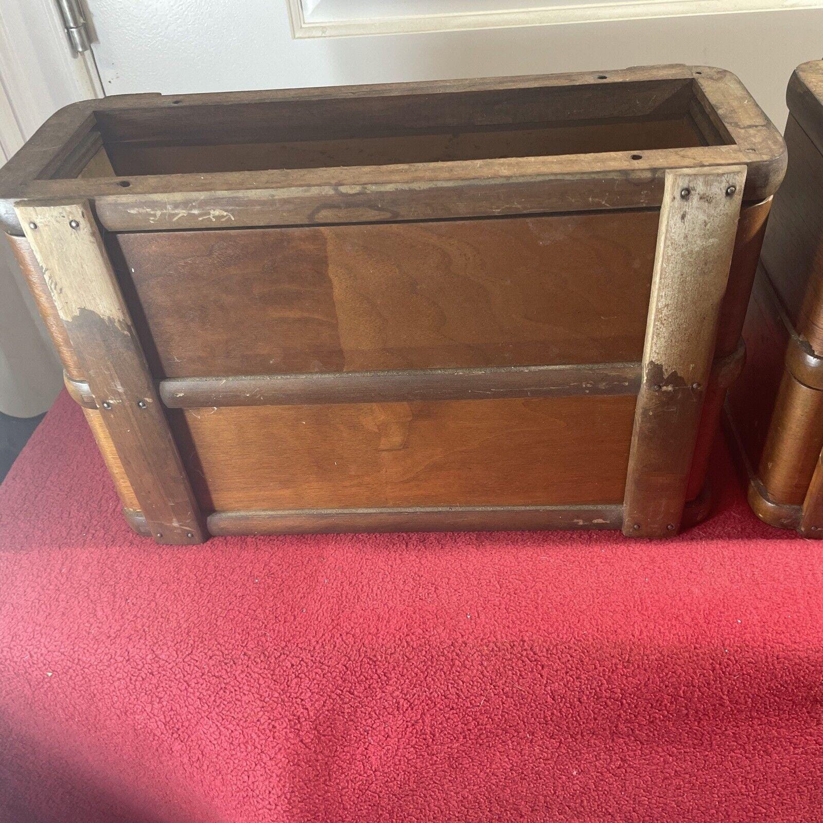 Antique Singer Treadle Sewing Machine 4 Wood Drawer Set Cabinet Table ... Antique singer sewing machine with cabinet