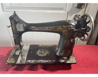 Antique 1924 Model 127 Singer Sphinx Treadle Sewing Machine Head Only AA012205