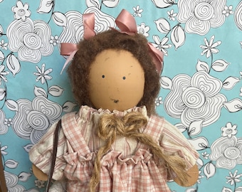Vintage Ladie And Friends Inc 1989 Lizzie High Wood Doll Collectible Decor Doll