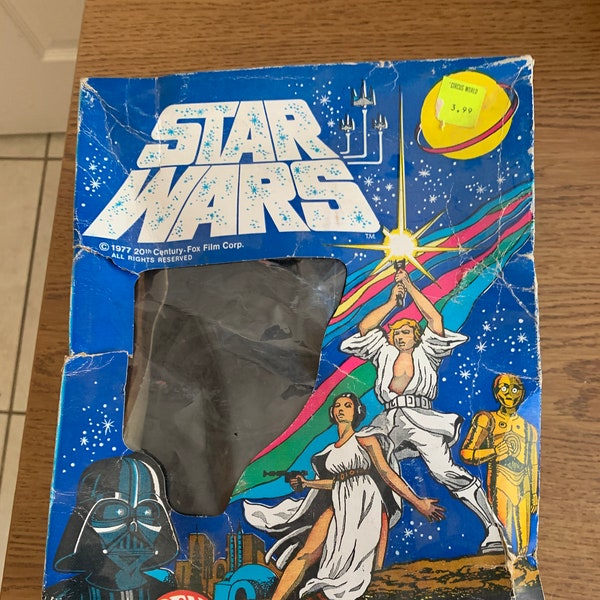 Vintage Rare Ben Cooper Star Wars 1977 Darth Vader #740 Costume Mask Orig Box L (12-14)