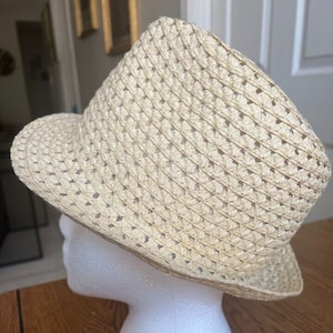 Vintage Women’s Straw Sun Hat ABG Accessories NYC One Size Fits All Collectible Hat
