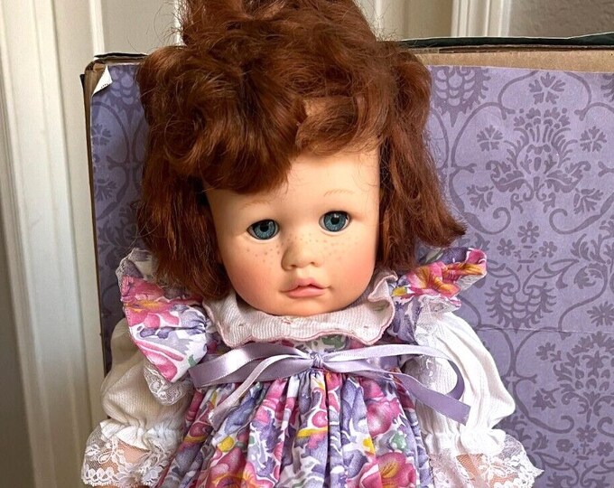 Vintage 18 Doll by Pauline Vinyl & Cloth Doll by Applause Original 18