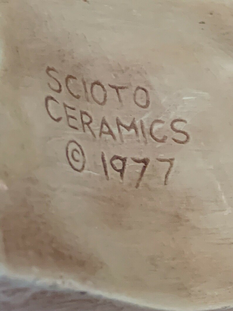 Vintage Scioto Ceramics 1977 Girl Figurine part of God's Etsy