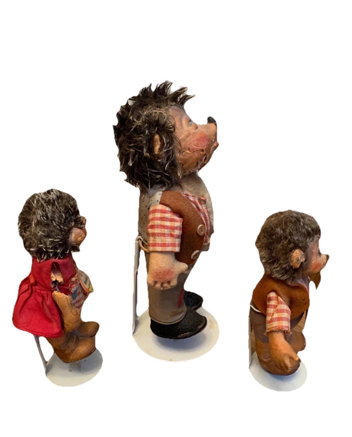 Petite Peluche Steiff Macki Le Hérisson – Vintage Rare – Bon état