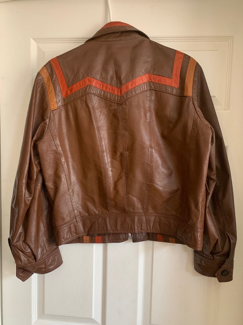 Vintage M 1970's Pioneer Wear Leather Jacket Size 38 - Etsy