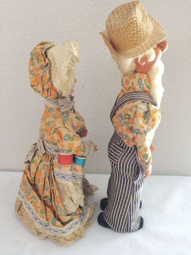 Vintage Dish Soap Bottle Dolls Handcrafted Farmer Grandpa Etsy