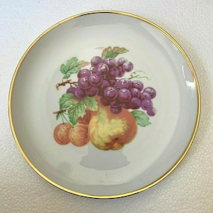 Antique Bavaria West Germany 8&quot; Salad Dessert Plate With Gold Trim Stamped
