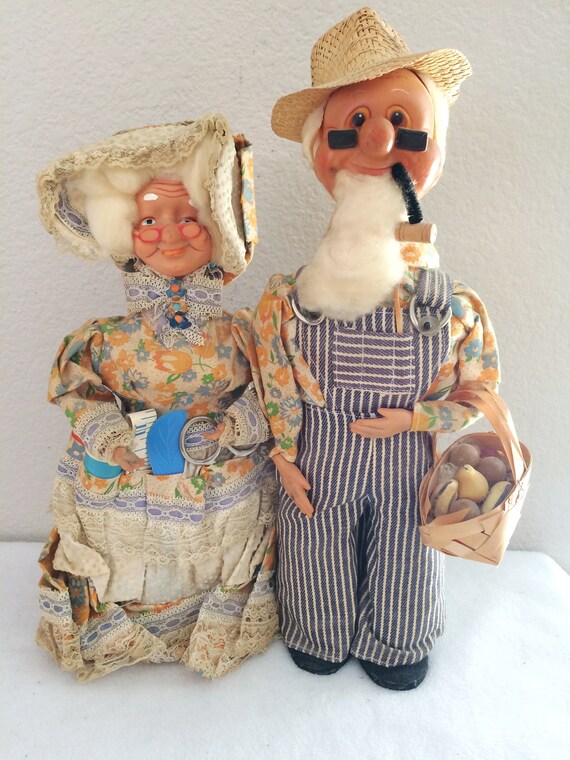 Vintage Dish Soap Bottle Dolls Handcrafted Farmer Grandpa Etsy