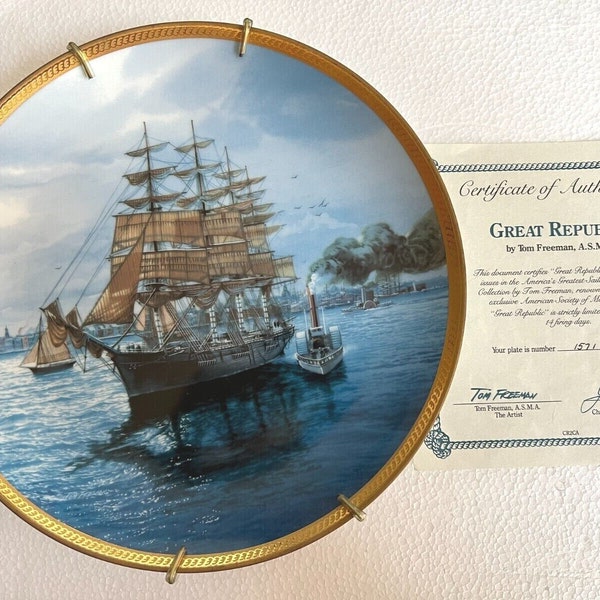Sailing Ship Plates Etsy