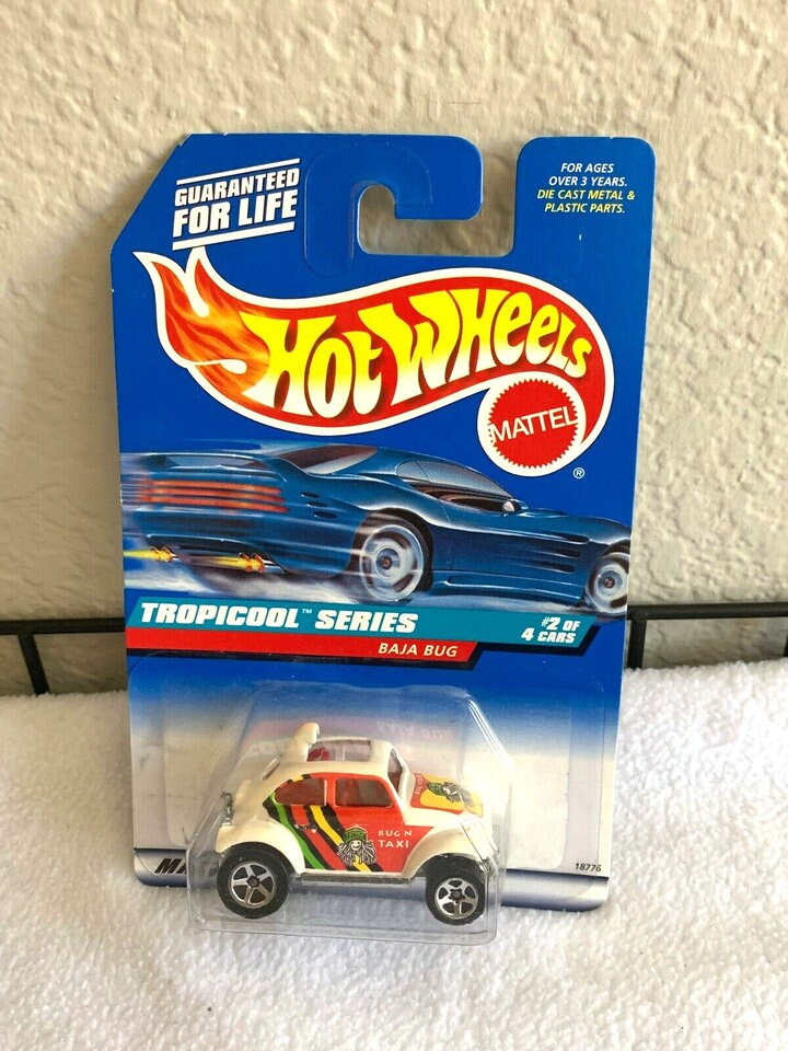 Red Ribbon Hot Wheels Baja Bug #694 - 1998 Tropicool Series Blue