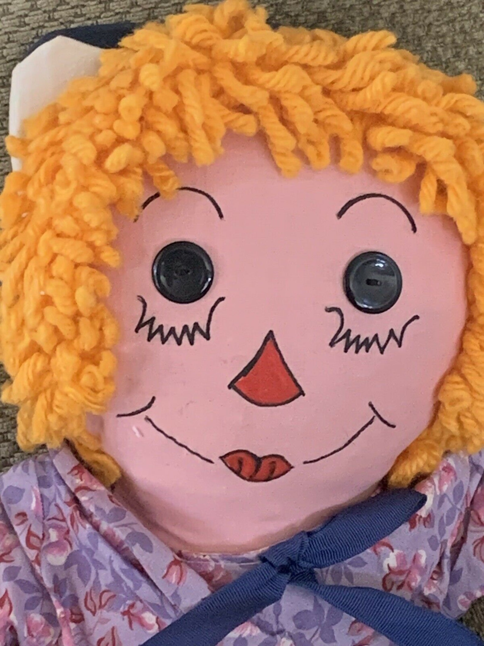 Vintage Hand Made Raggedy Andy Rag Doll Super Adorable and OOAK! - Etsy