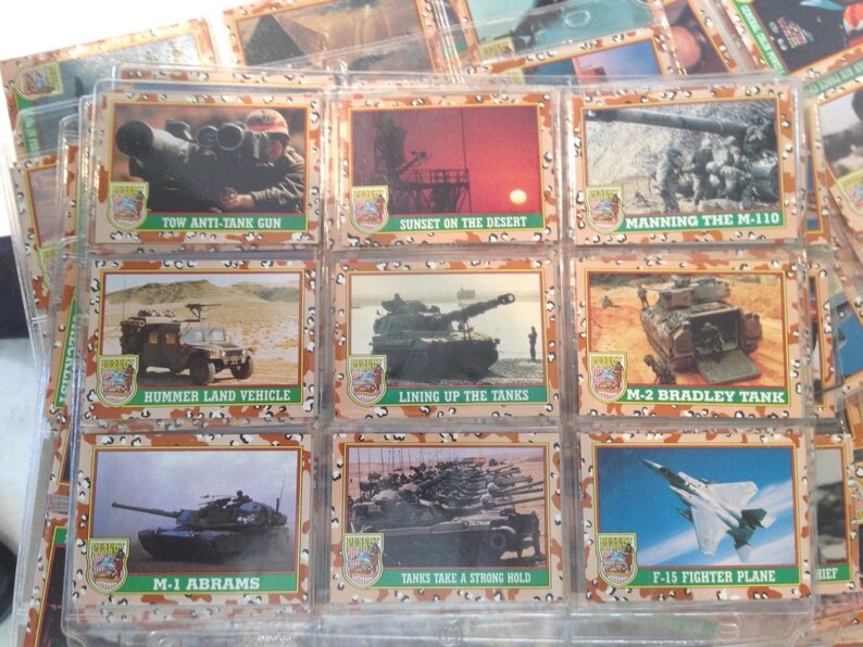 Desert Storm Card Lot Of 270 Cards Topps 1991 In Plastic Etsy