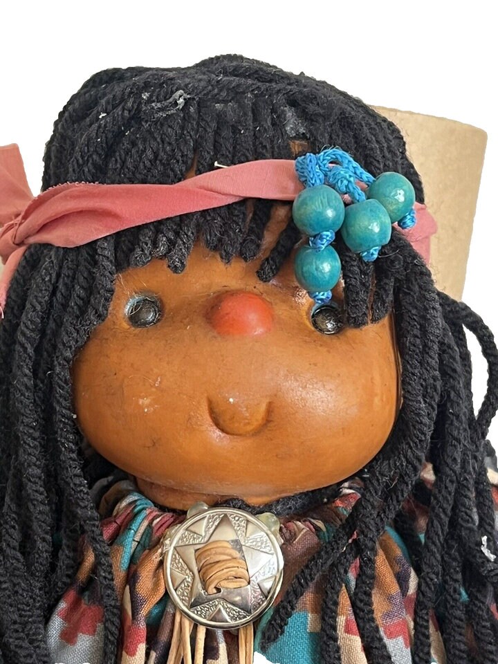 Buy Vintage Doll-arizona Native American Broom Whisk Handmade Doll