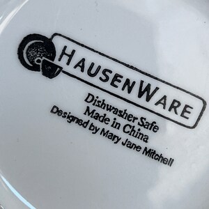 Vintage Retired Hausenware by Jane Mitchell Holly &amp; Mistletoe With Red ...