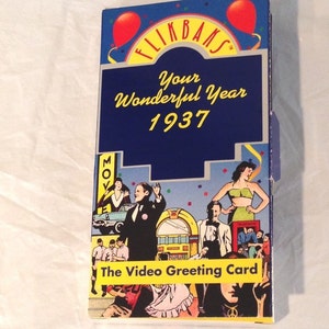 Vintage Collectibles  Flikbanks 1937 Your Wonderful Year Video Greeting Card-Original Box  Copyright 1990