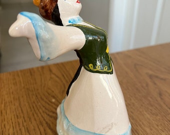 ヴィンテージ ロシア磁器製ダンサー置物、ソ連コレクターズアイテム