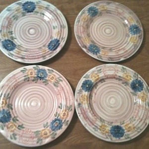 Vintage Porcelain Dinner ware set (4)-Handpainted by RUBY