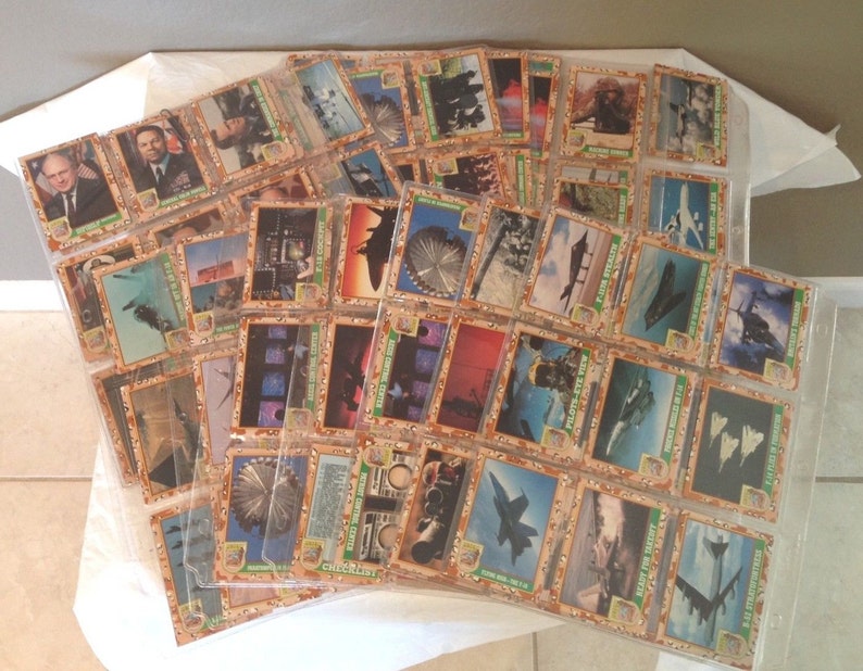 Desert Storm Card Lot Of 270 Cards Topps 1991 In Plastic Etsy