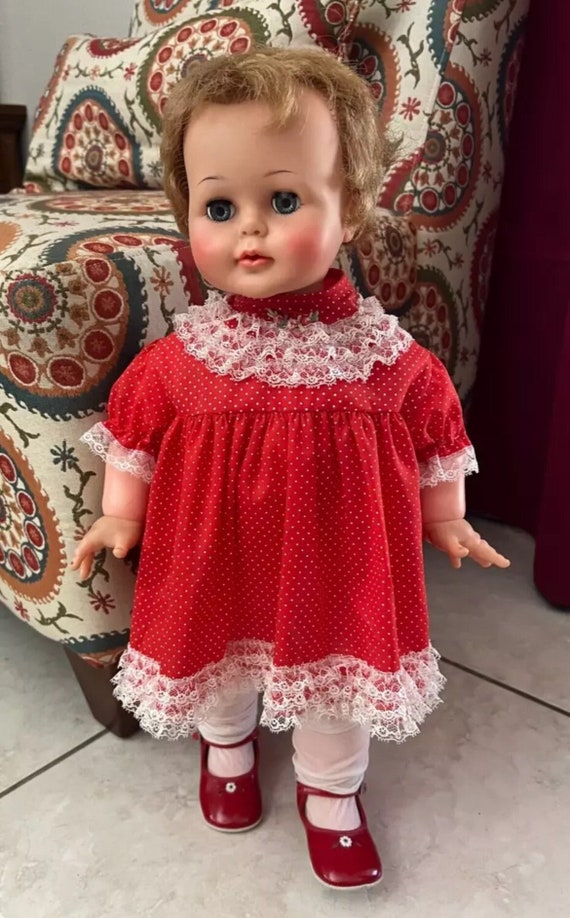 Vintage 1960's KISSY Doll-ideal Corp K-21-L Sleepy Eyes Red