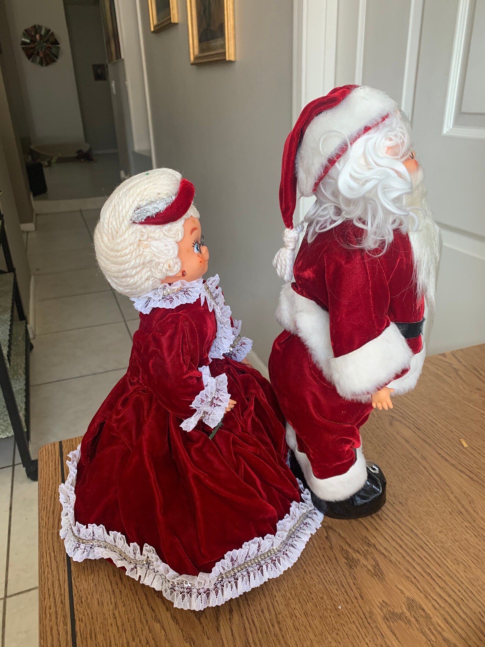 Vintage Dish Soap Bottle Dolls Santa and Mrs Claus Handmade Etsy