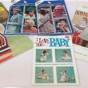 Zestaw (5) ulotek z lat 70. autorstwa American Thread, Jonathan Livingston Seagull i Columbia Minerva Collectible