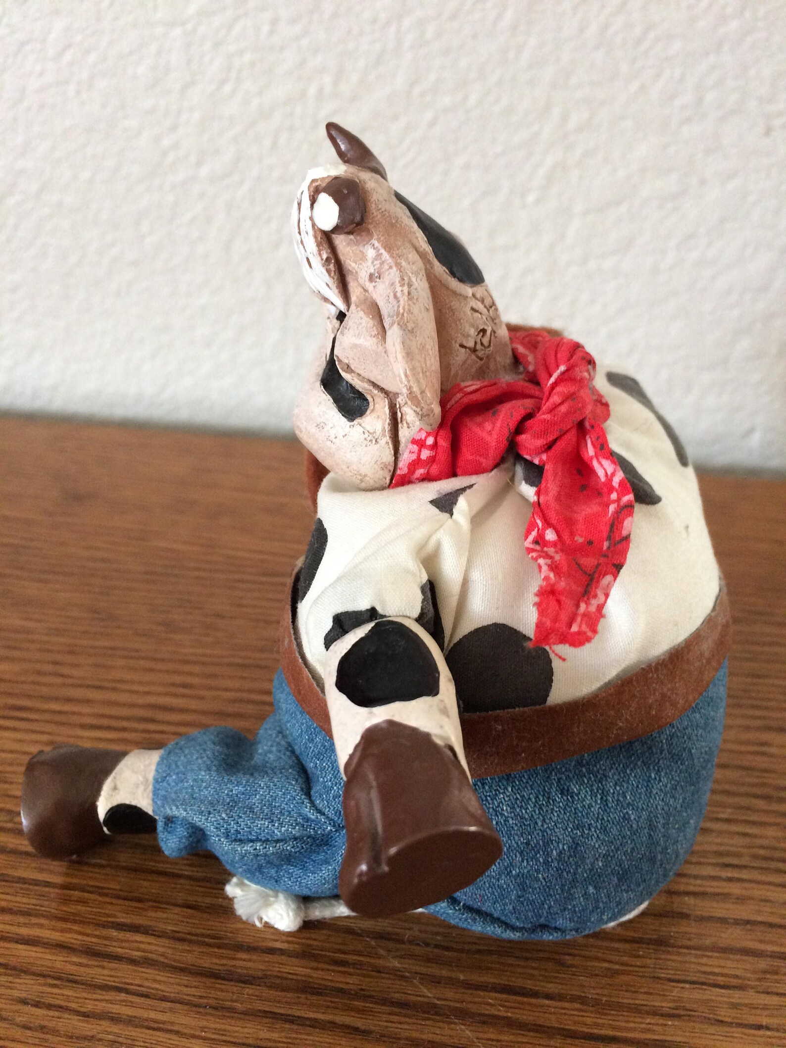 Vintage 1993 Collectible Cow Figurine Doll Soft Sculpture by Etsy