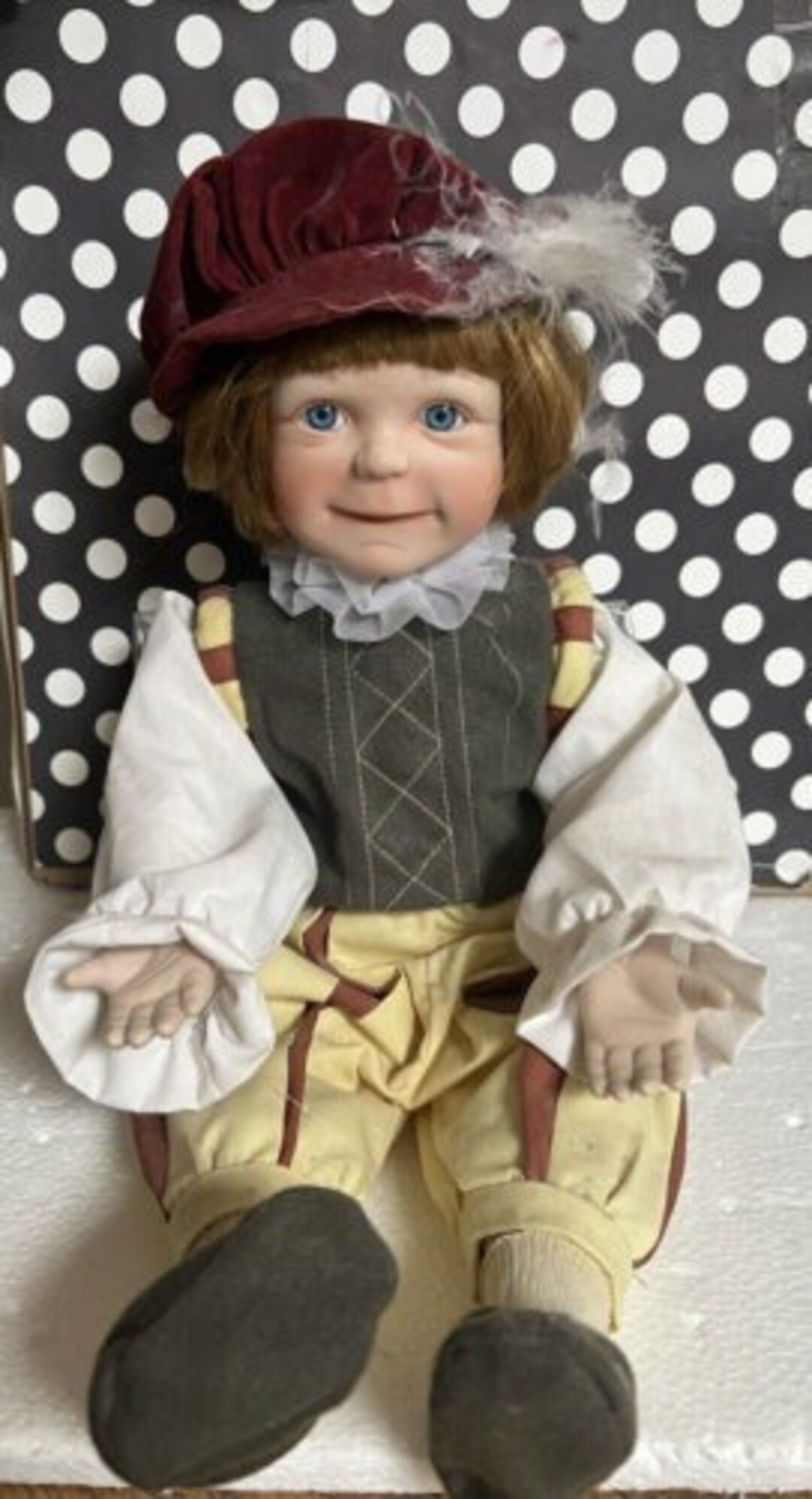 Vintage Christopher Columbus Porcelain Doll, Limited Edition Ashton