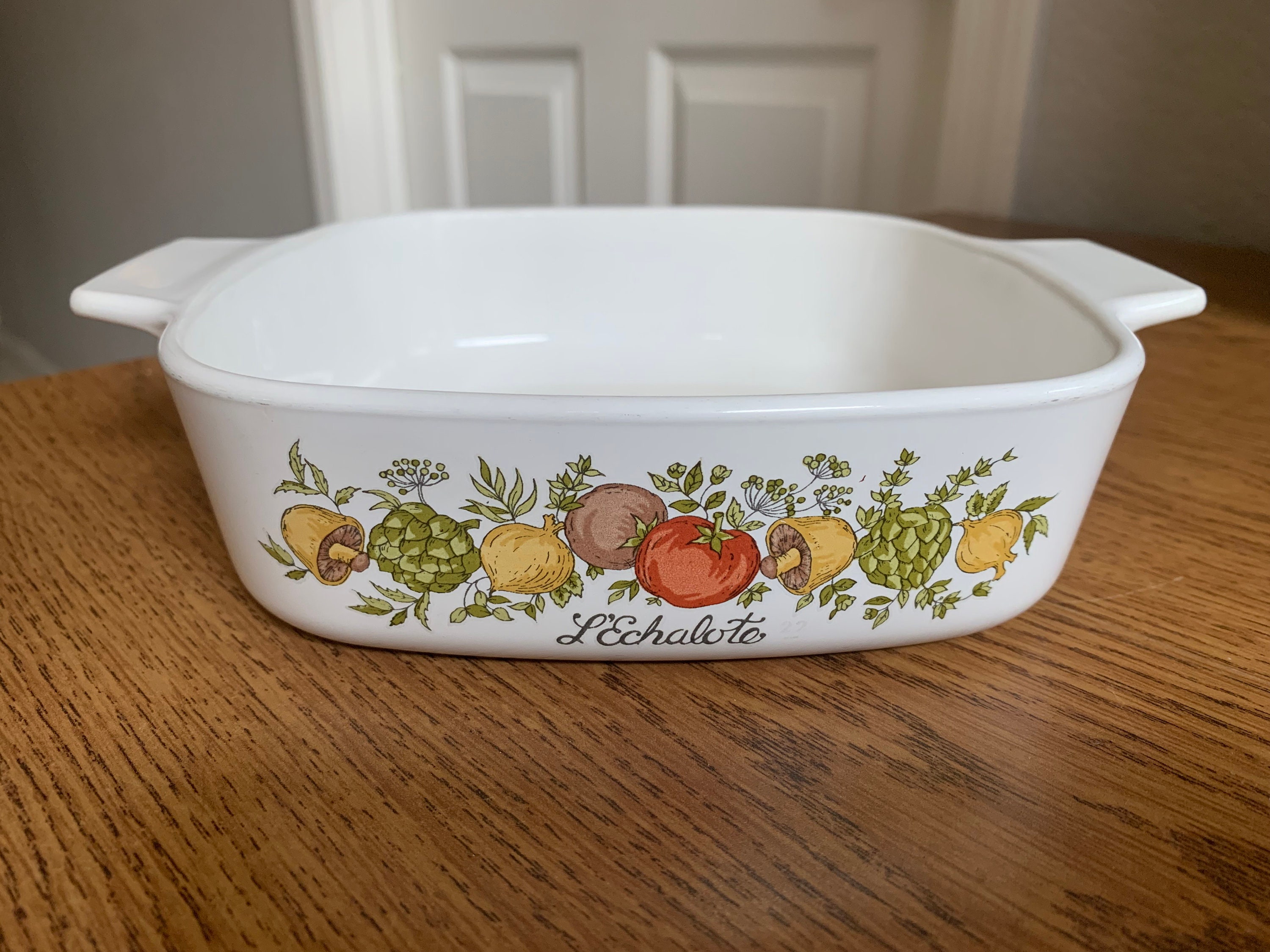 Vtg Corning Ware Rare 279 STAMP L'echalote A-1-B Spice of Life 1