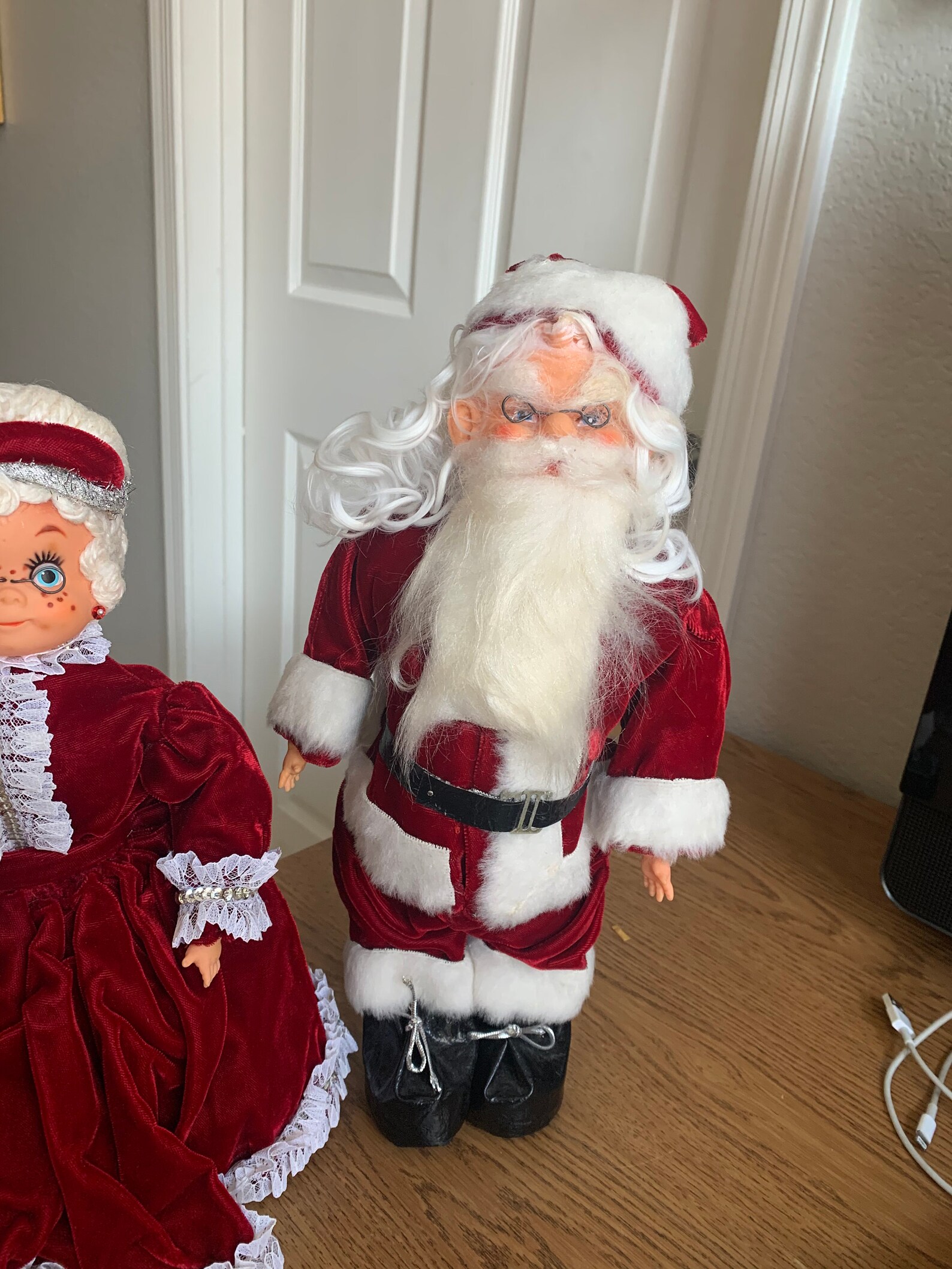 Vintage Dish Soap Bottle Dolls Santa and Mrs Claus Handmade Etsy