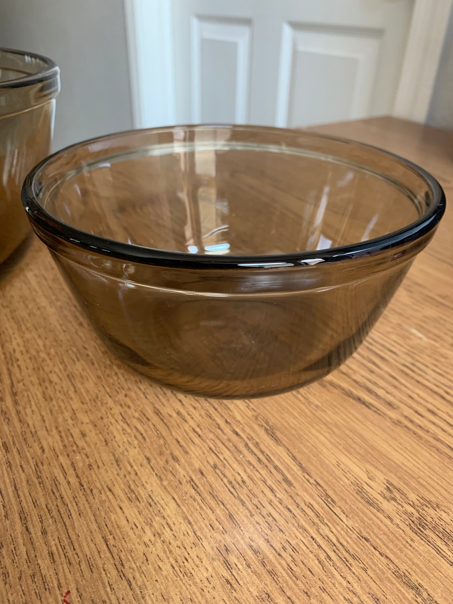 Vintage Set 2 Anchor Hocking Ovenware Brown Mixing Bowls 1 Qt. Etsy