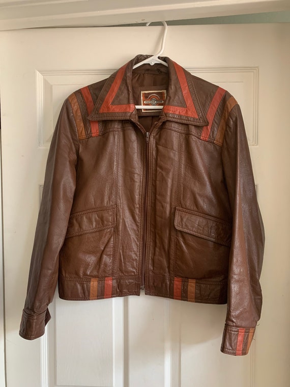 Vintage (M) 1970's Pioneer Wear Leather Jacket siz