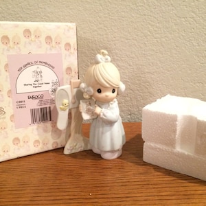 Precious Moments &quot;Sharing The Good News Together&quot; #C0011. 1991. SIGNED. Mint. Orginal Box