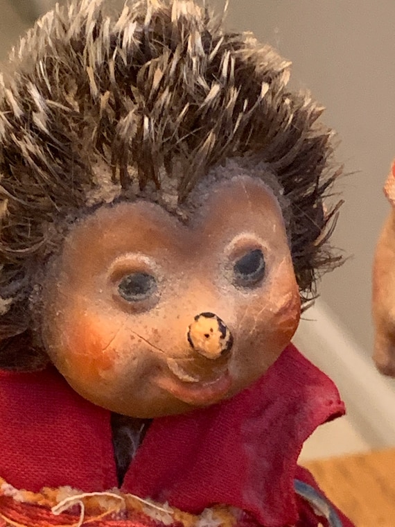 Vintage Steiff Mecki ,macki & Muckie Hedgehog Dolls Original Vintage Steiff Mecki ,macki & Muckie Hedgehog Dolls Original