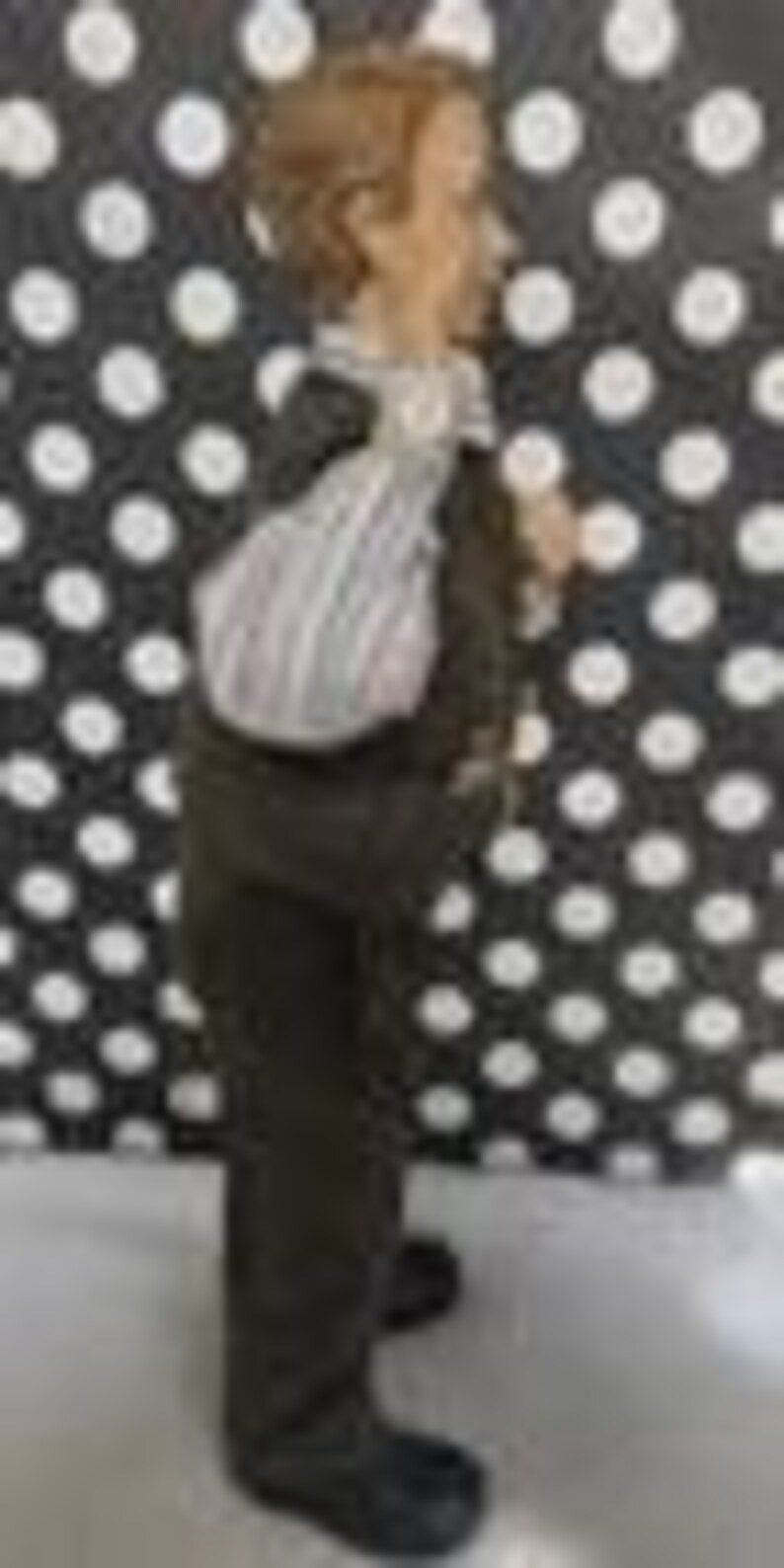 Vintage Kirkland Fabric Mache Photographer /Camera Man Figure/Doll 10"Tall Collectible image 4