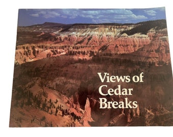 Vintage 1982 Views of Cedar Breaks Travel Book by Zion Natural History Assoc. Vintage Travel, Travel Books
