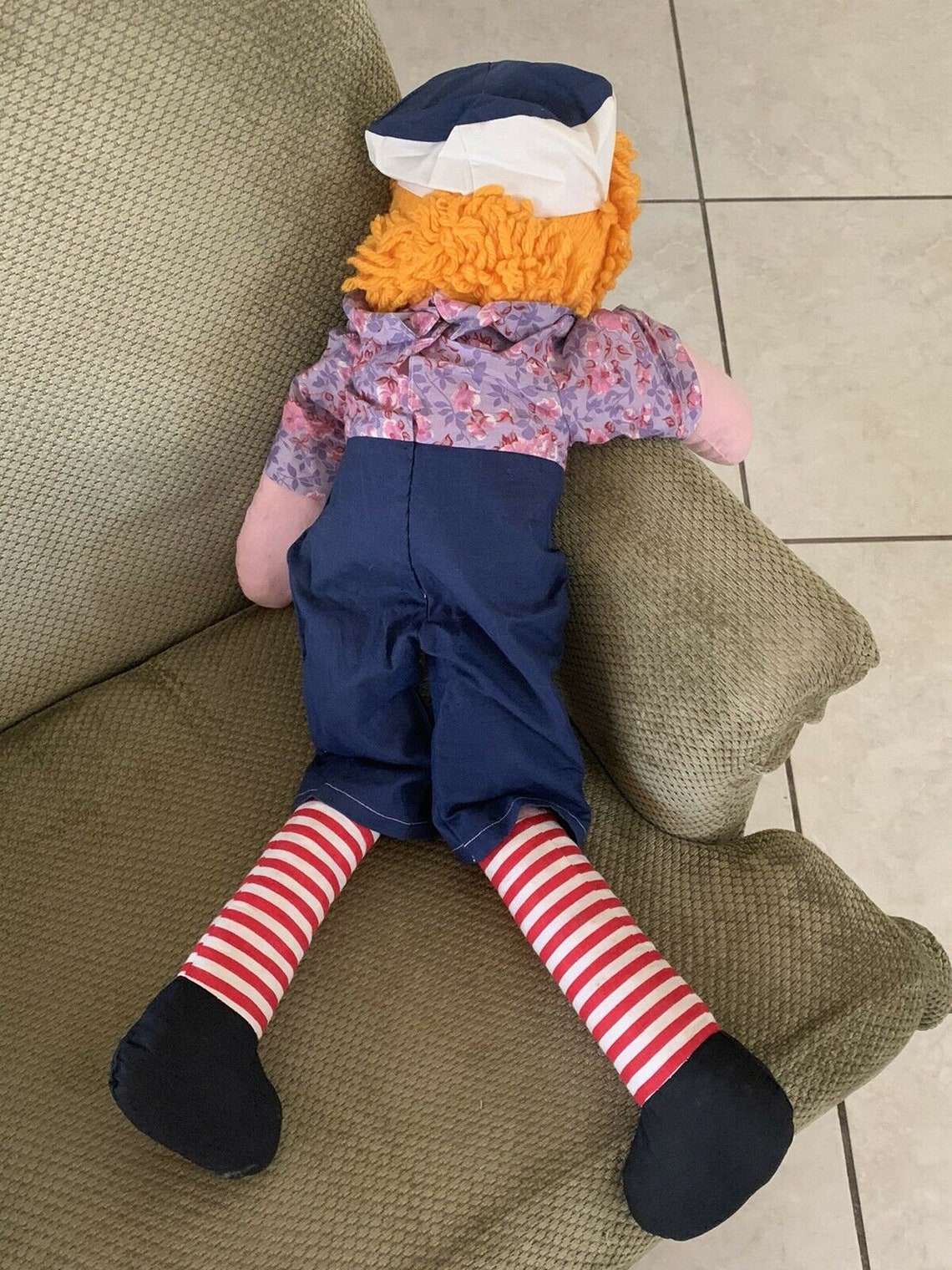 Vintage Hand Made Raggedy Andy Rag Doll Super Adorable and OOAK! - Etsy